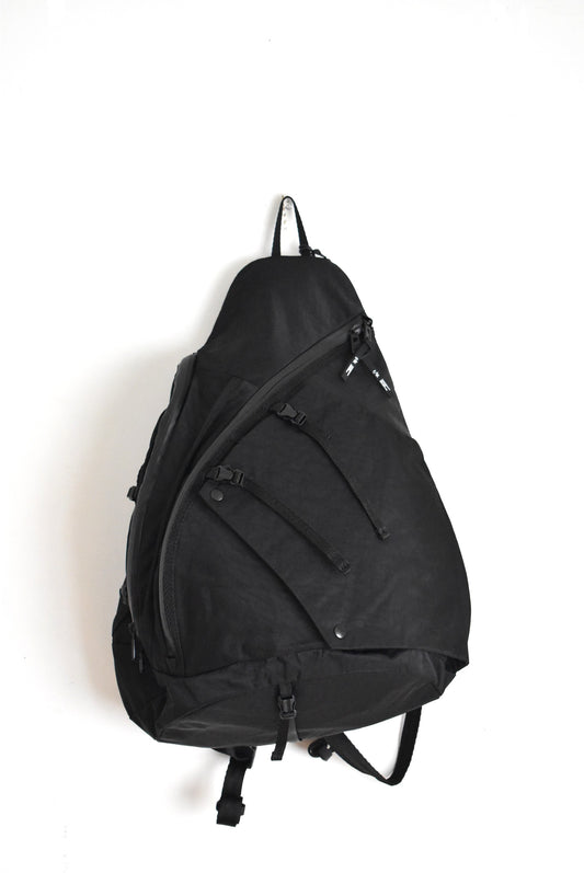 「F/CE.」textured twill 3 points slinger bag -black-
