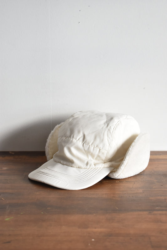 「TAION」military reversible warm cap -off white-