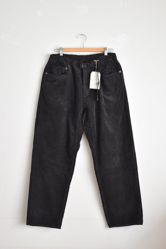 「GOHEMP」easy 5pk pants corduroy -black shade-