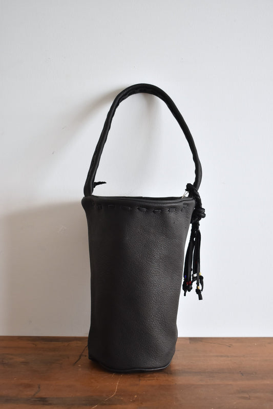 「nasngwam×early morning」one handle tote -black-