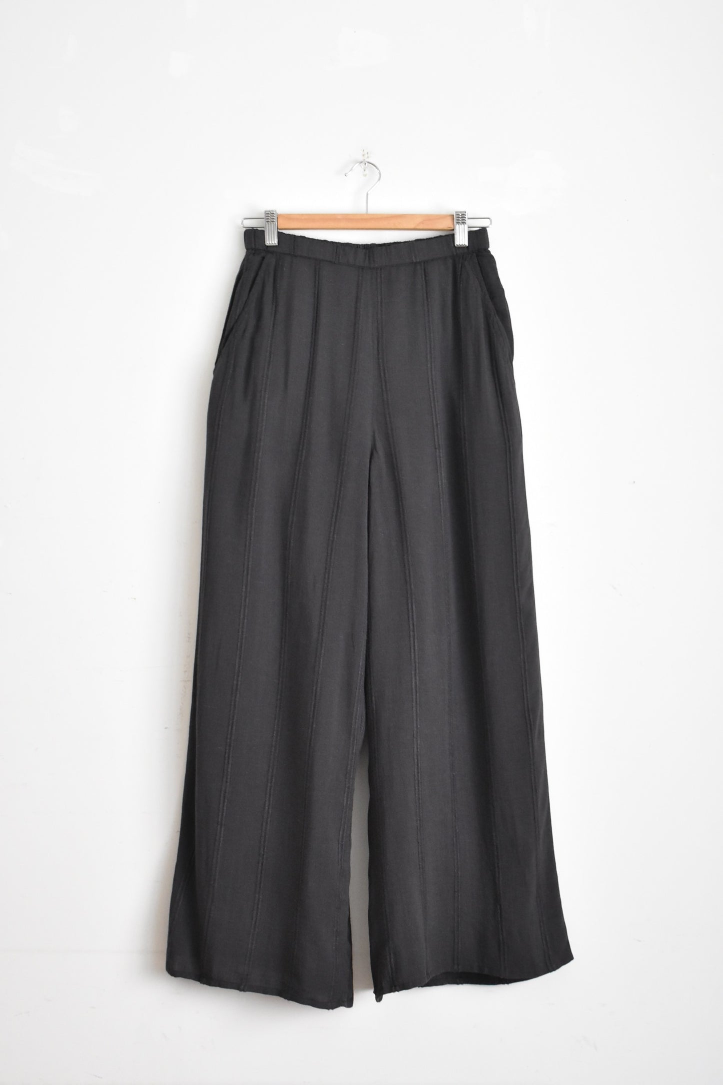 「hunch」rayon dobby easy pants -charcoal-