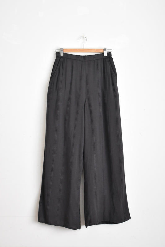 「hunch」rayon dobby easy pants -charcoal-