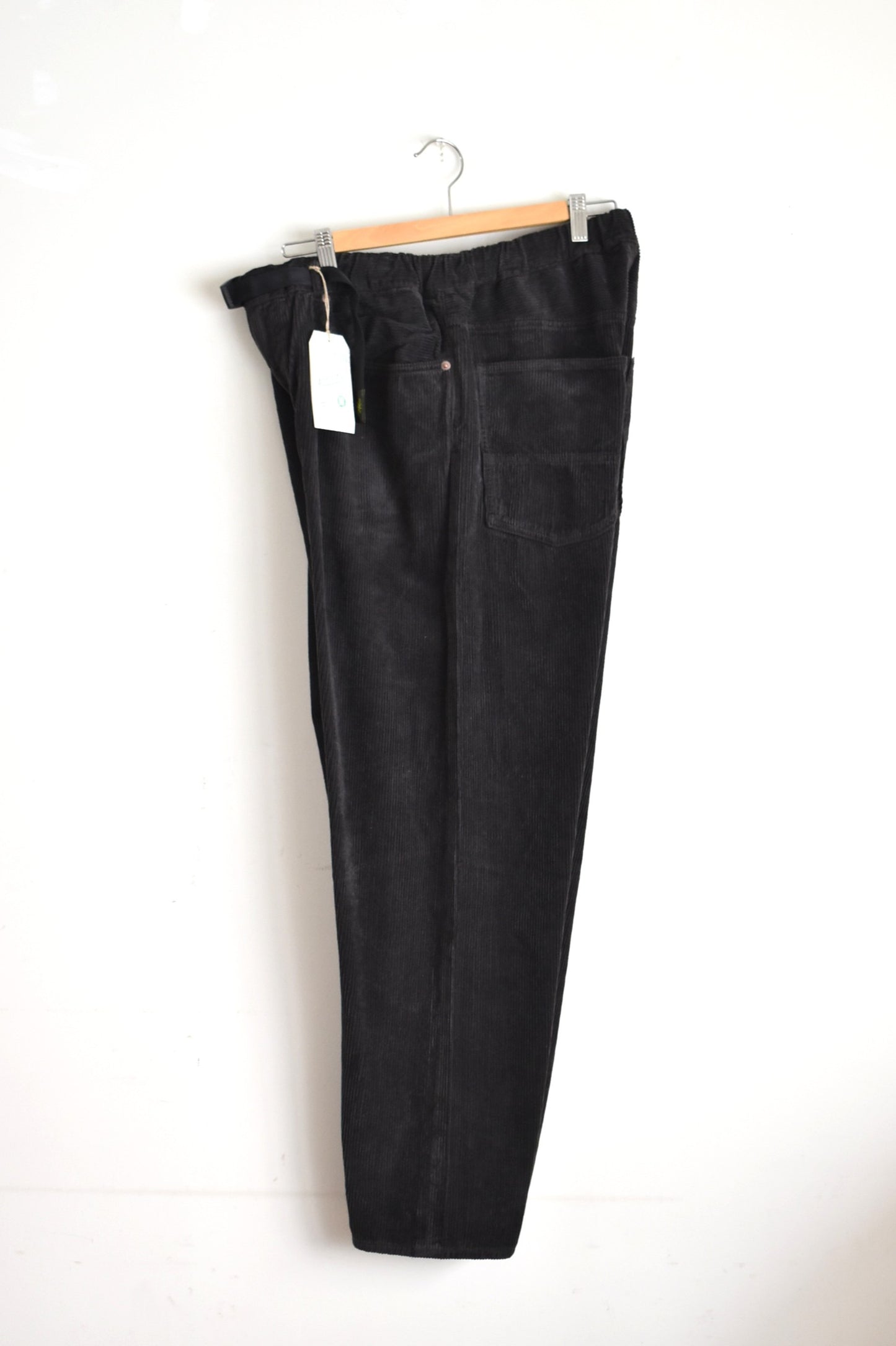 「GOHEMP」easy 5pk pants corduroy -black shade-