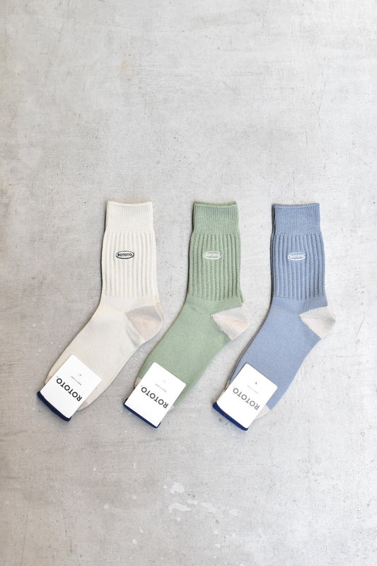 「ROTOTO」90s logo crew socks