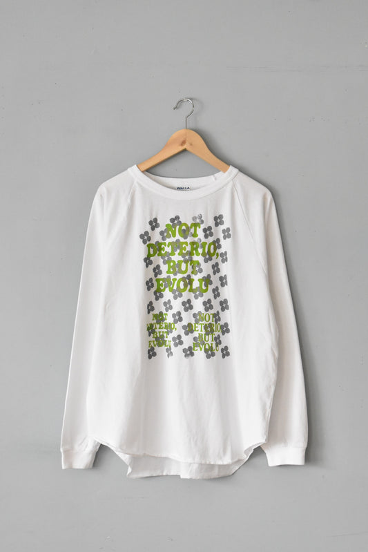「One Handred」print L/S Tee