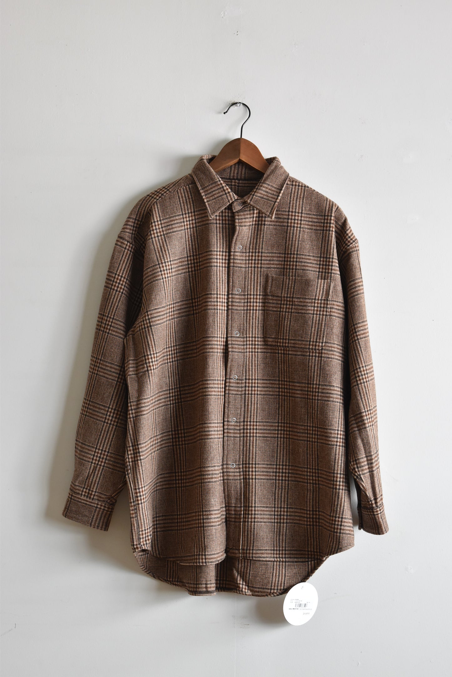 「BURLAP OUTFITTER」L/S B.B. shirt WP -brown-