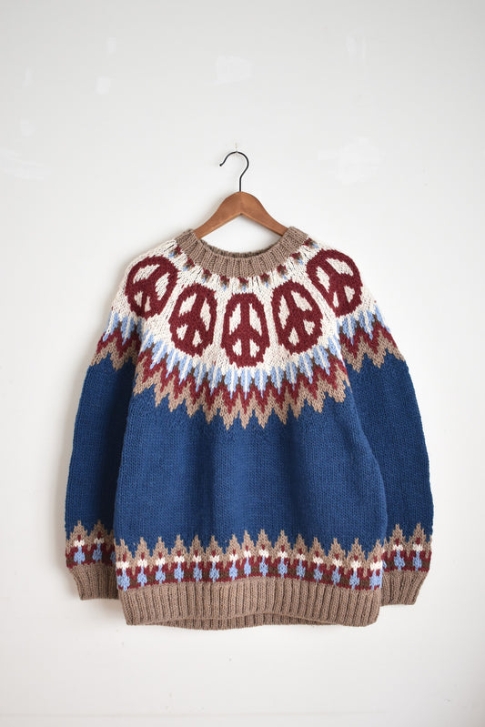 「HAVE A GRATEFUL DAY」PEACE knit -navy-