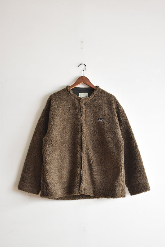 「GOHEMP」no collar shirts -boa olive-