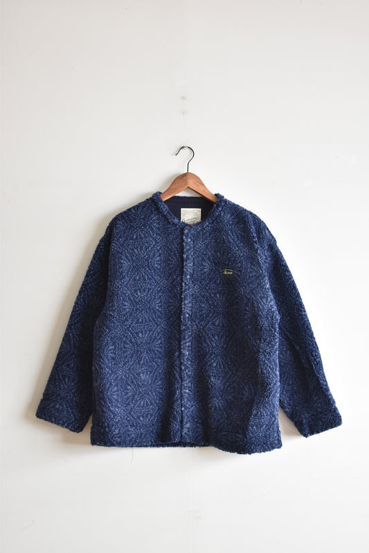 「GOHEMP」no collar shirts -boa navy-