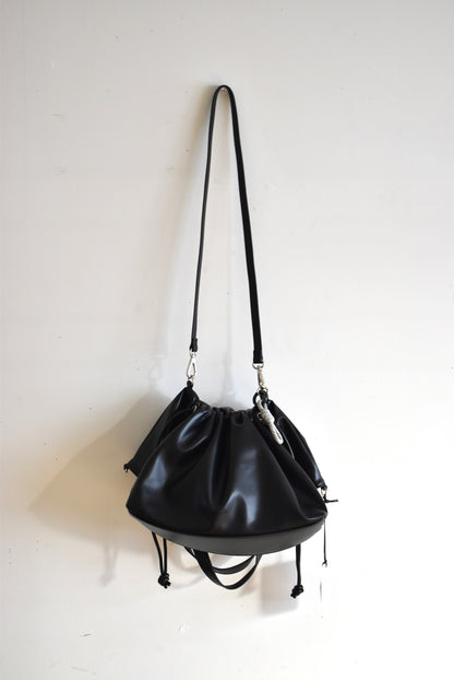 「F/CE.」tech leather 2way tote -black-