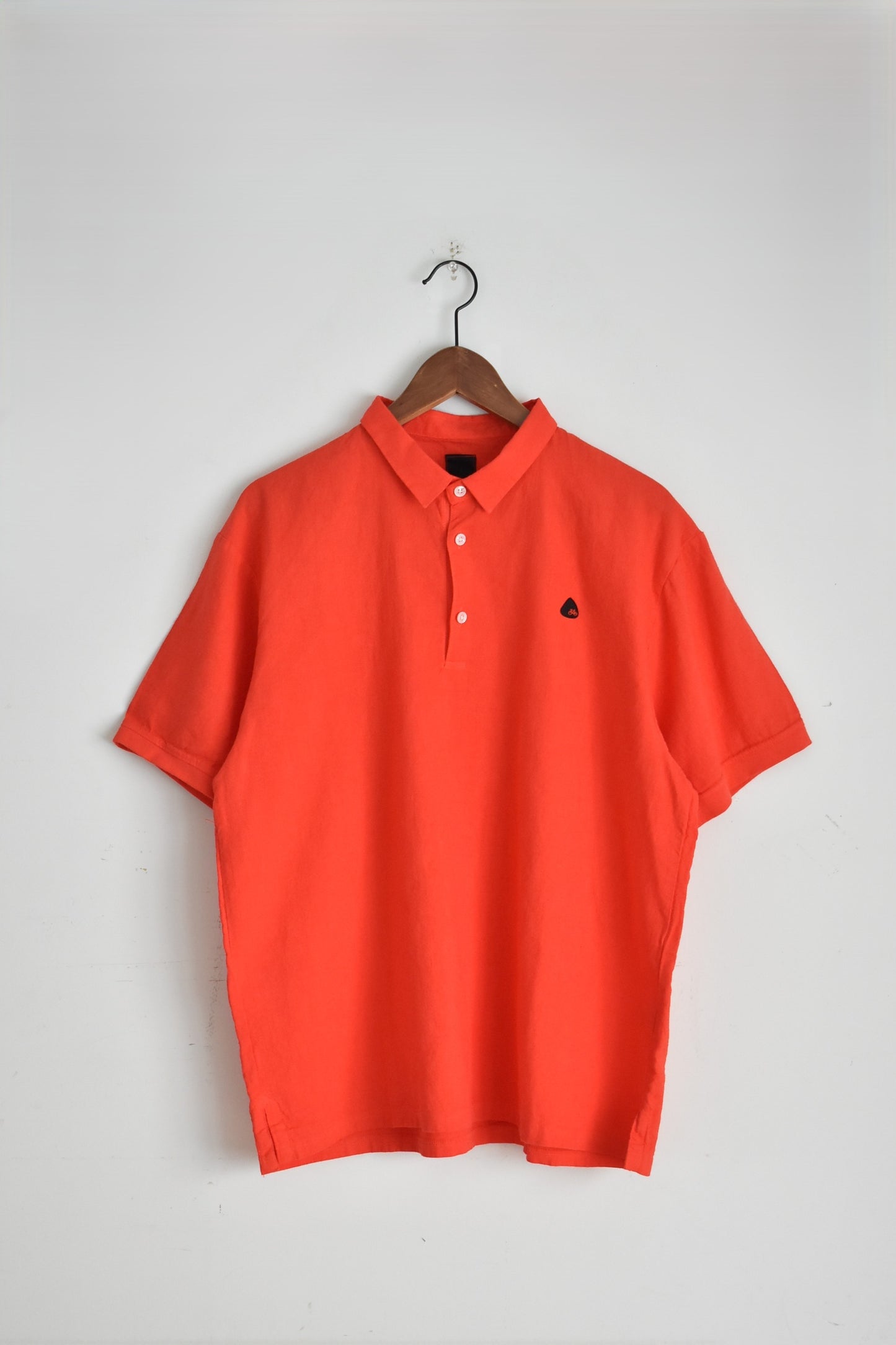 「maillot」linen rich polo shirt-tee -salvia-