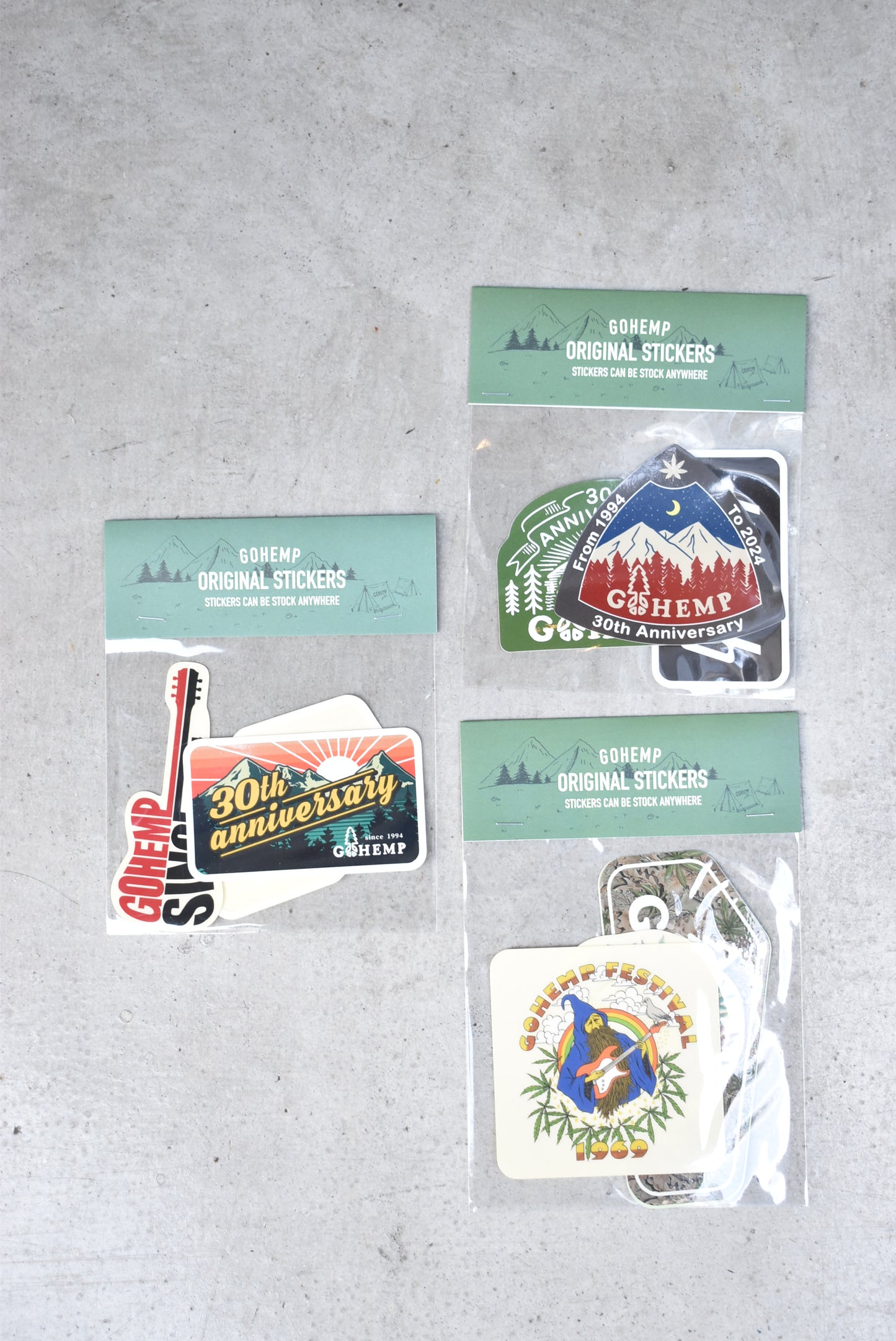 「GOHEMP」original stickers