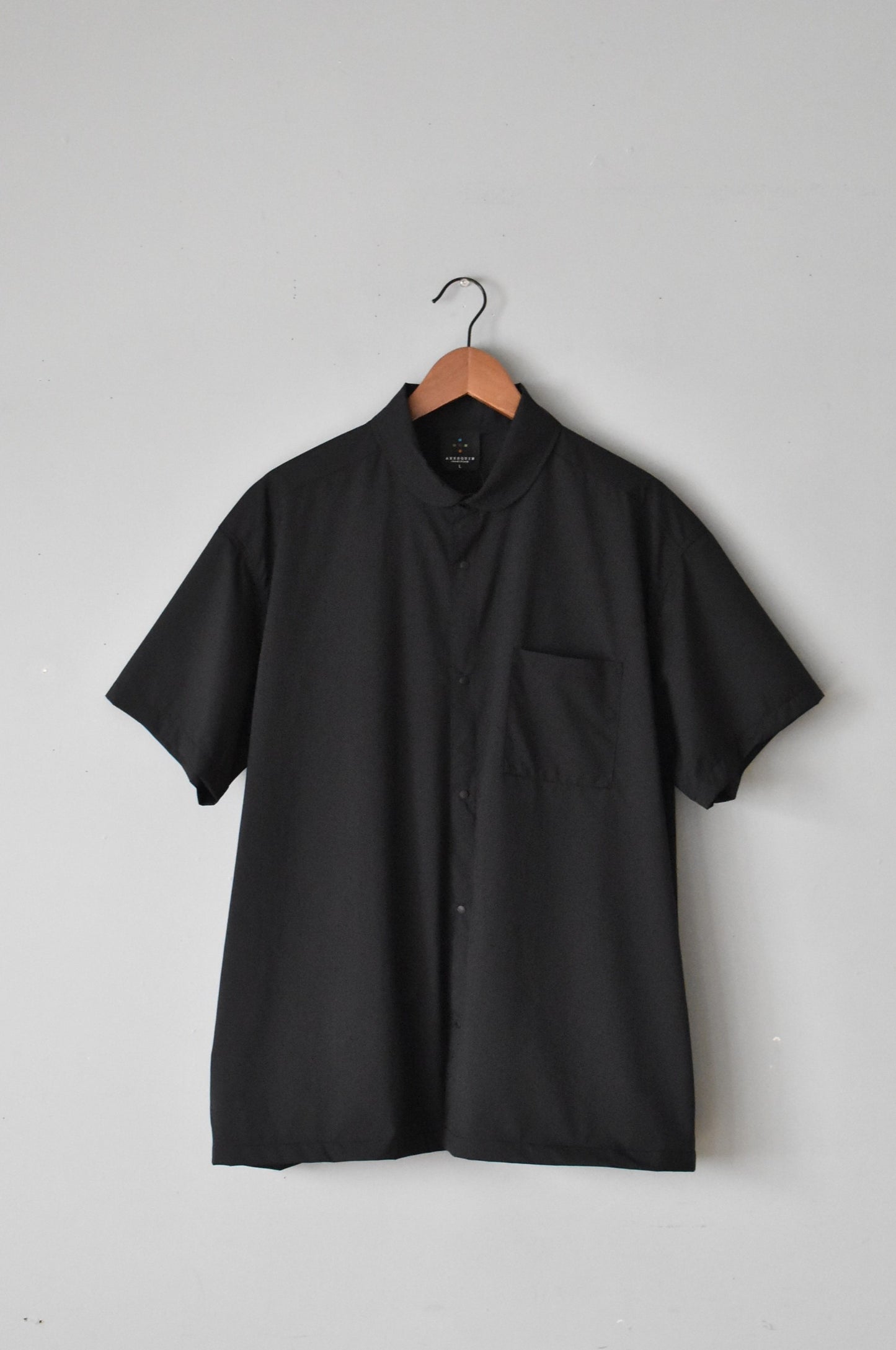 「axesquin modified」helium short sleeve shirt -balck-