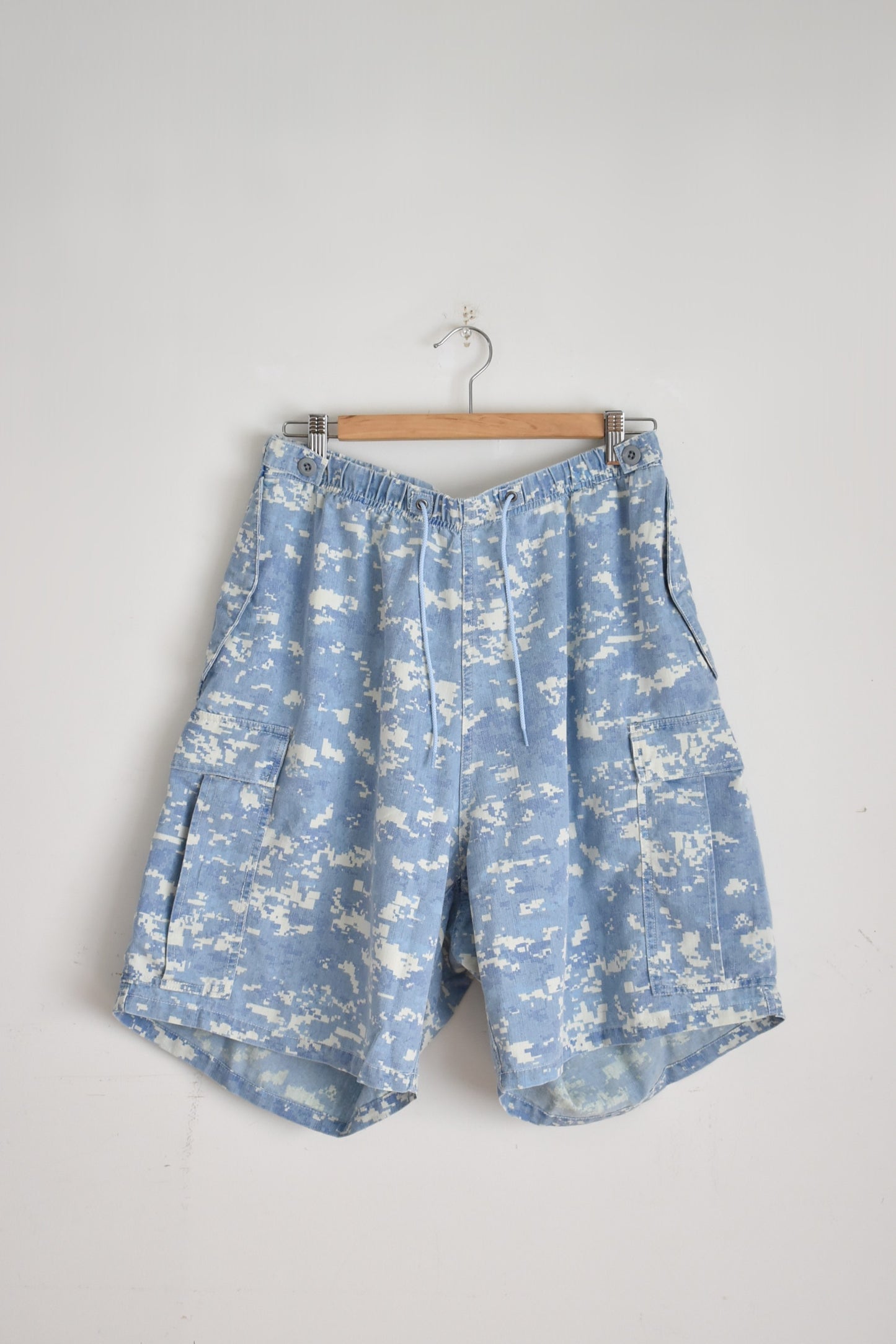 「imprestore」easy shorts -indigo degicamo-