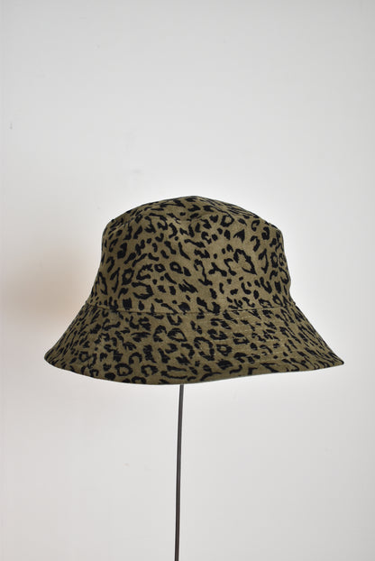 「QUOLT」reopard rev hat -khaki-