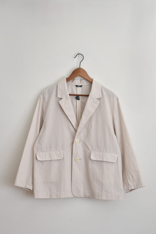 「maillot」mature c/n w's 2B jacket -ivory-