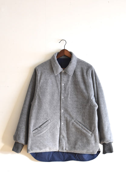 「BURLAP OUTFITTER」reversible coach jacket -d.navy/h.gray-