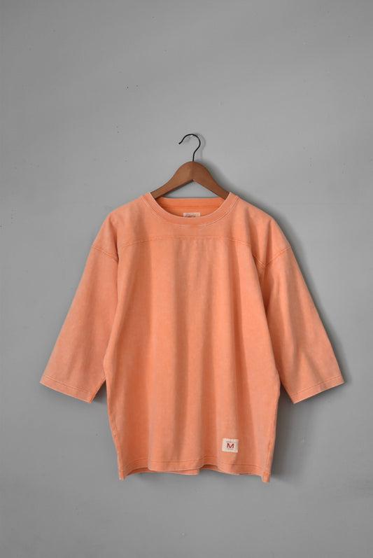 「imprestore」football half sleeve Tee -heather gray-
