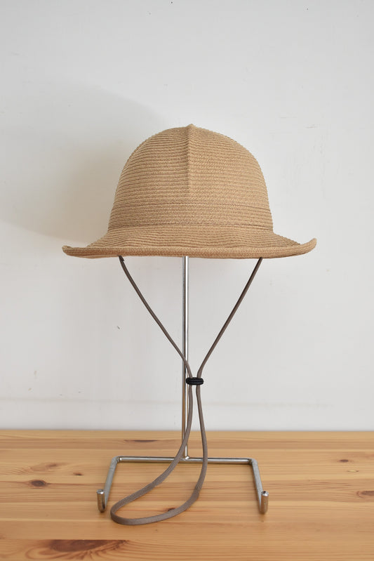 「cableami」organic cotton braid army hat -beige-