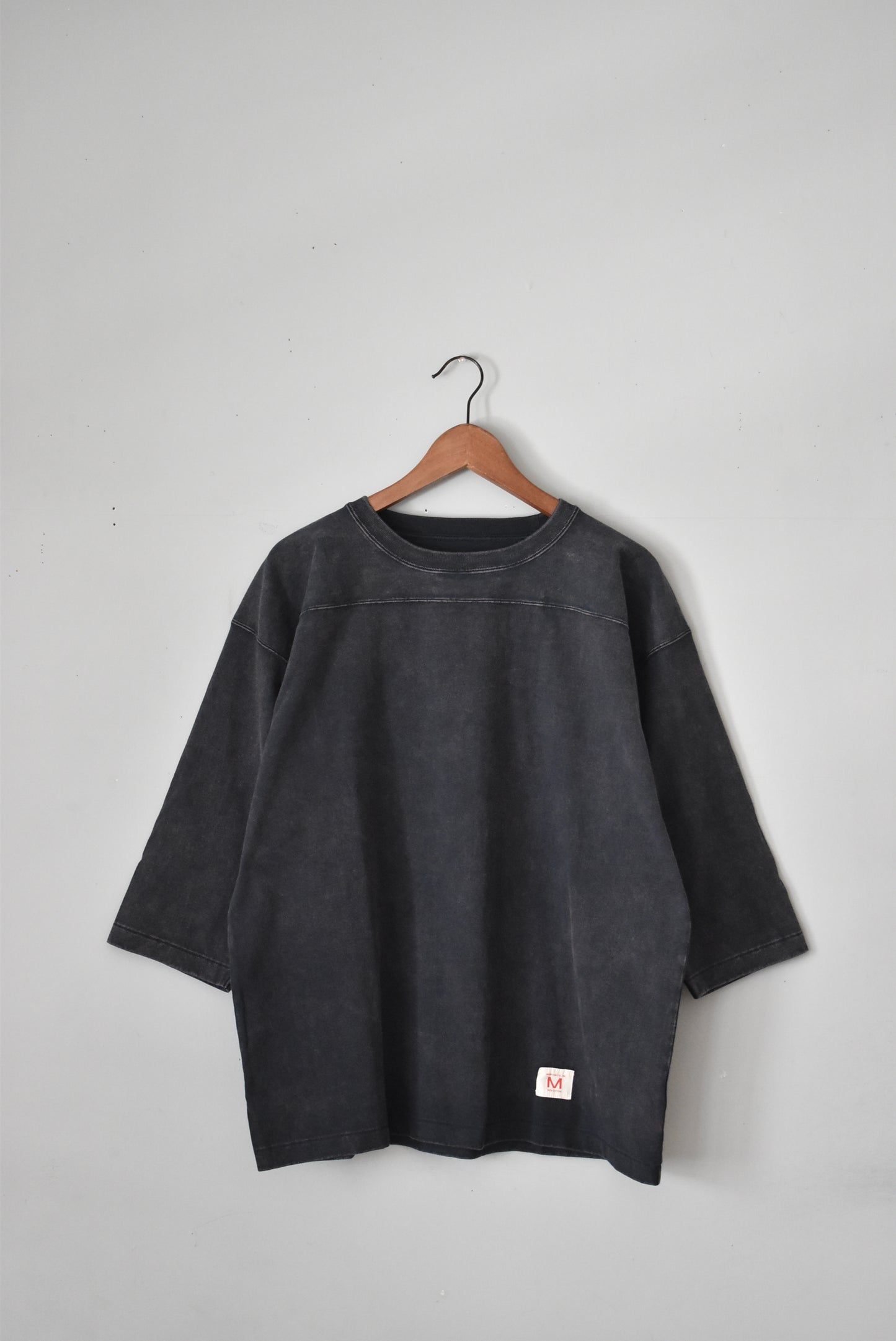 「imprestore」football half sleeve Tee -faded navy-