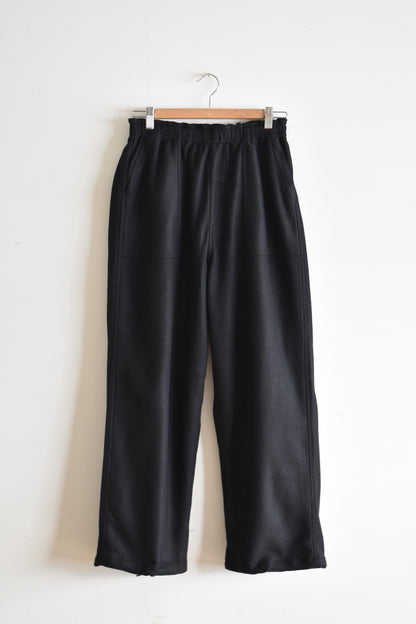 「BURLAP OUTFITTER」fleece baker pants -black-