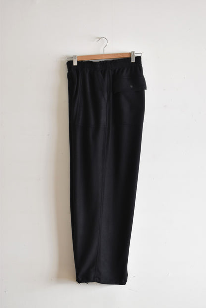 「BURLAP OUTFITTER」fleece baker pants -black-