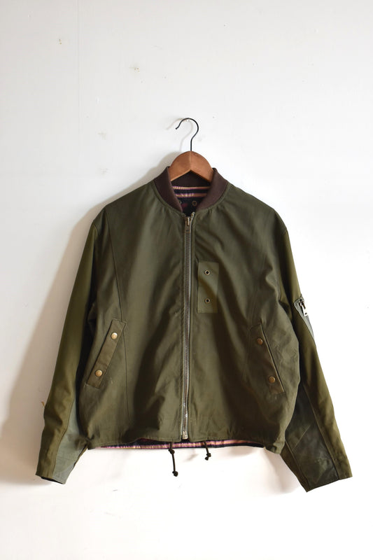 「nasngwam」barbarian flight jacket -olive-