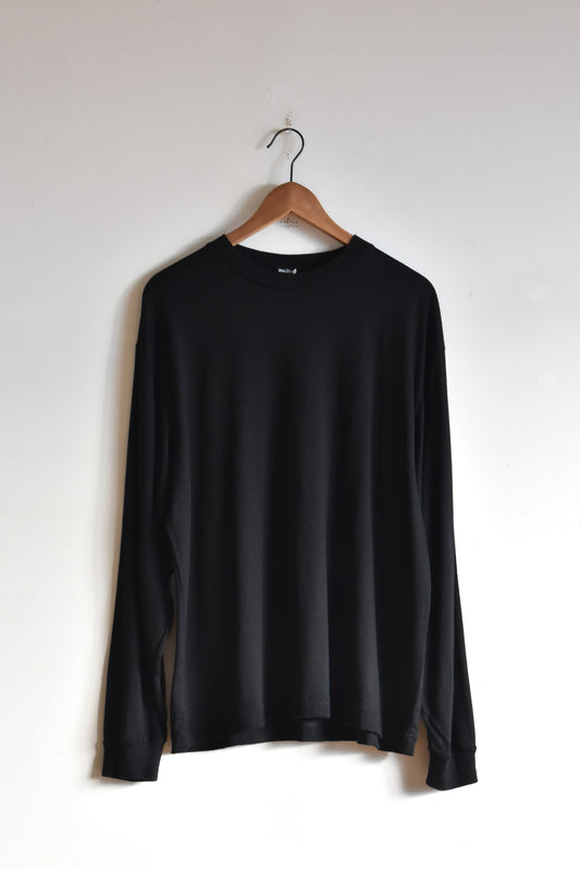 「maillot」mature super wool long-T -black-