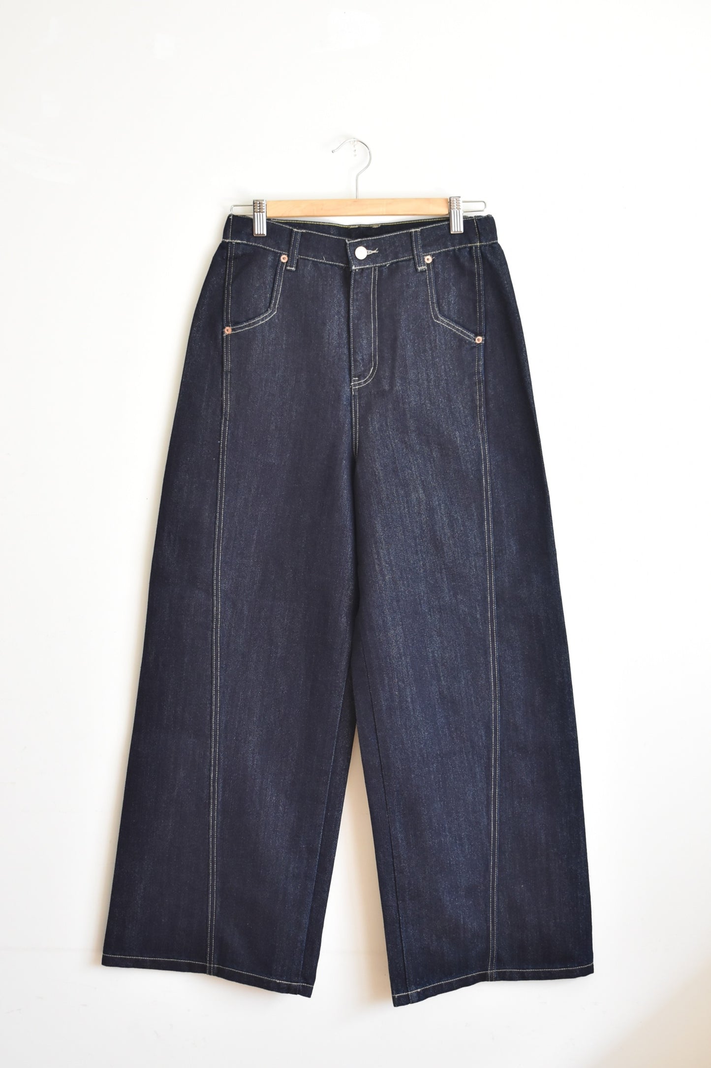 「hunch」denim wide pants -one wash-