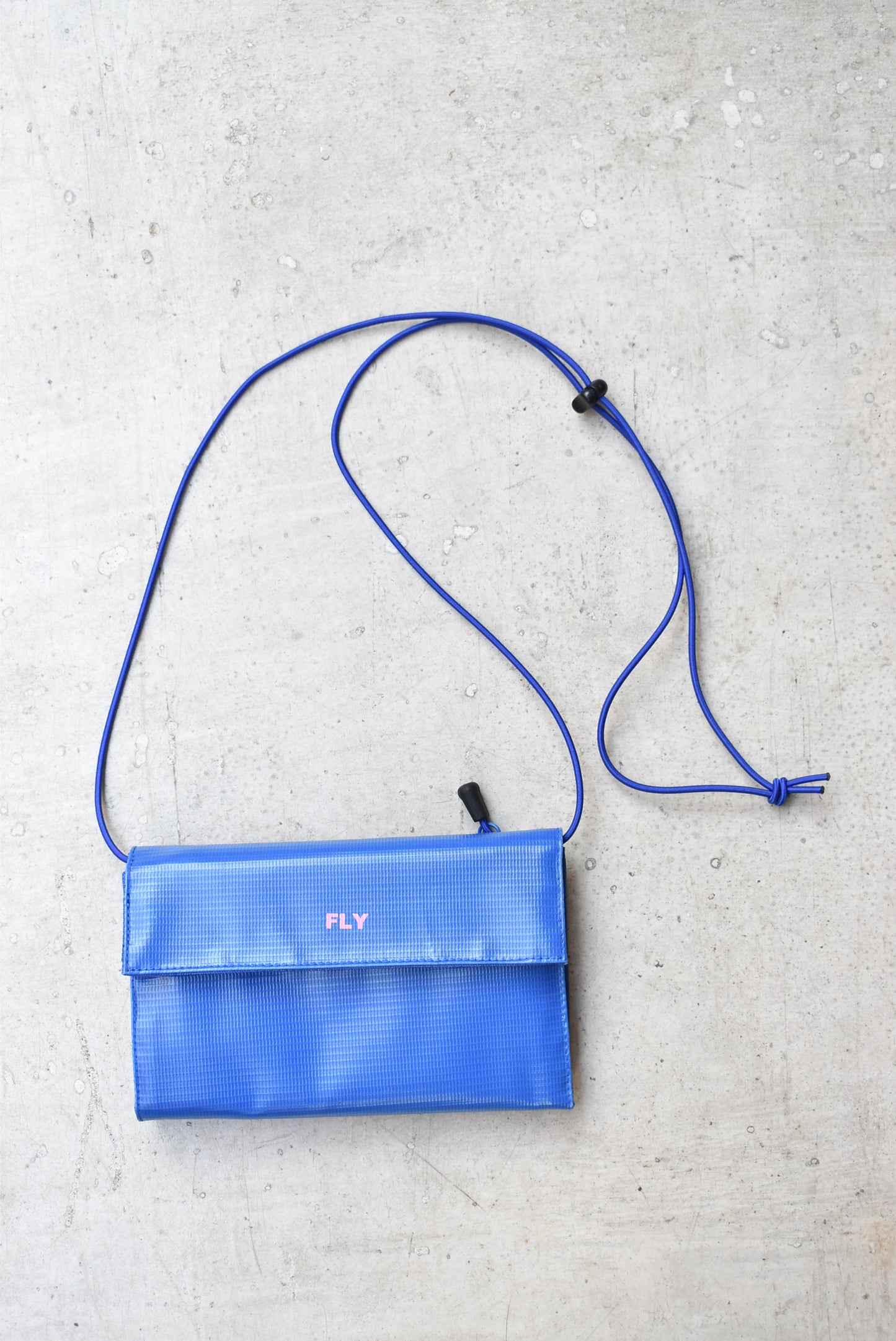 「1/2 HALF」 ”FLY" tarpolin long multi wallet -blue-
