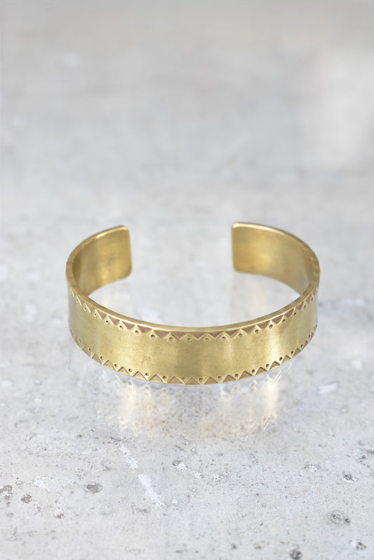 「slowrise」brass bangle -native-