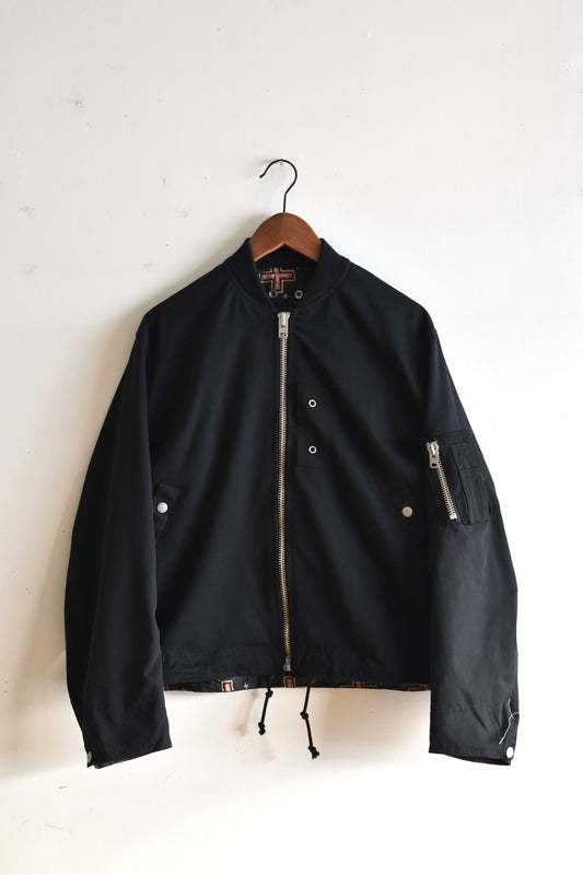 「nasngwam」barbarian flight jacket -black-