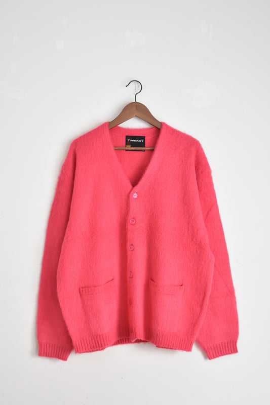 「TOWN CRAFT」shaggy color cardigan -pink-