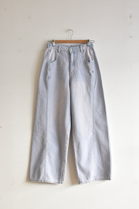 「hunch」bleach denim wide pants