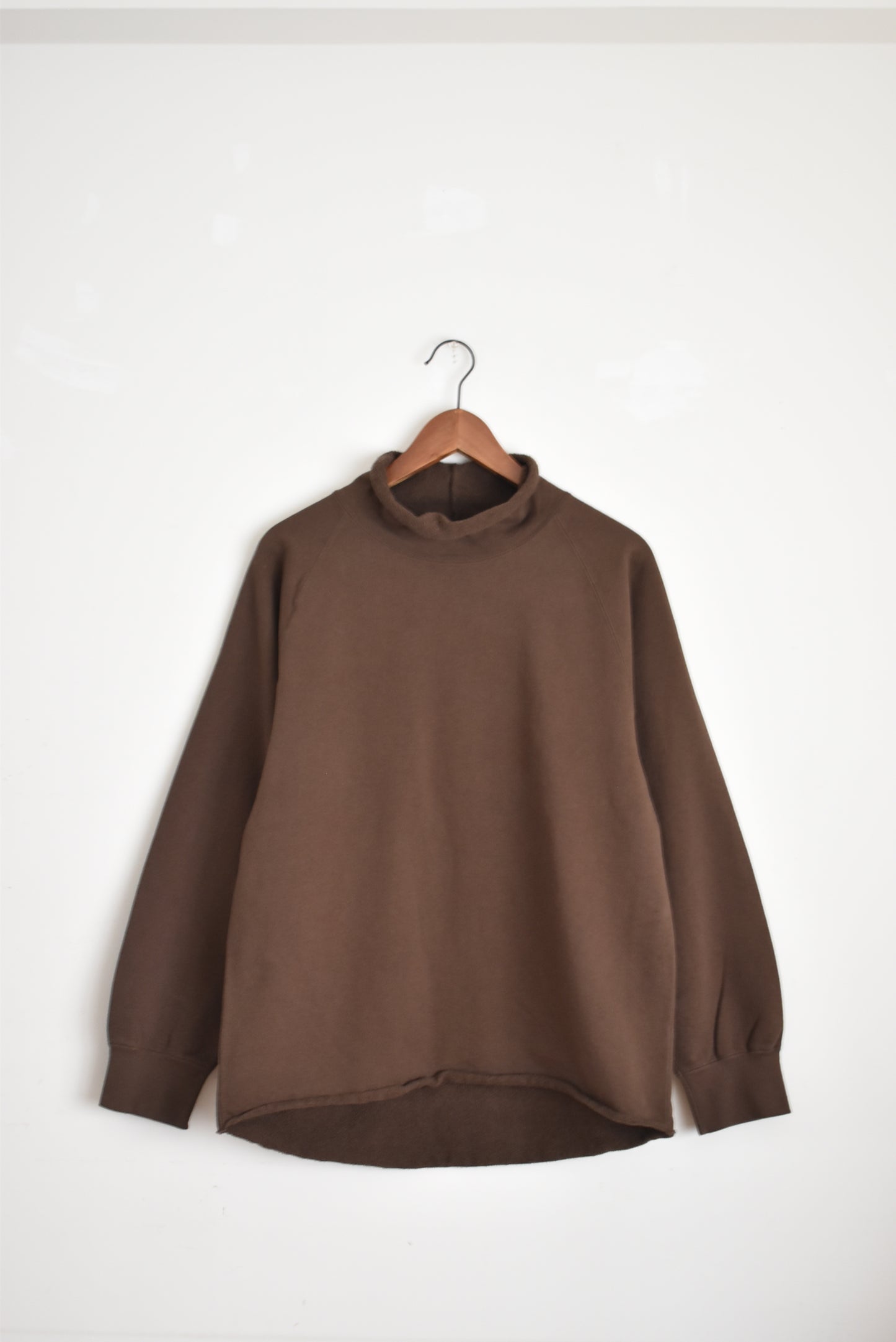 「walla walla sport」13oz roll neck turtle -d.brown-