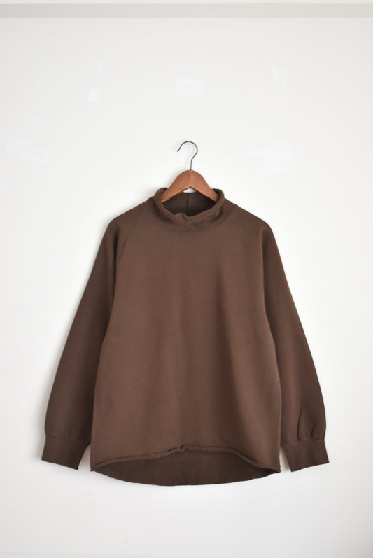 「walla walla sport」13oz roll neck turtle -d.brown-