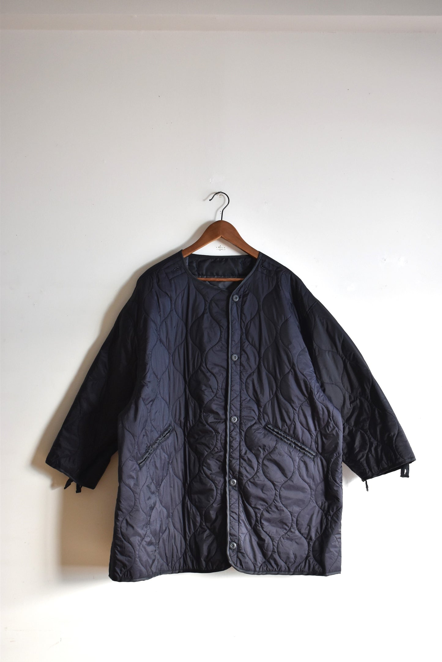 「noia」M65 type long coat -black-