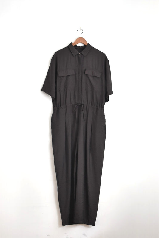 「hunch」parachute fabric all in one -dark brown-
