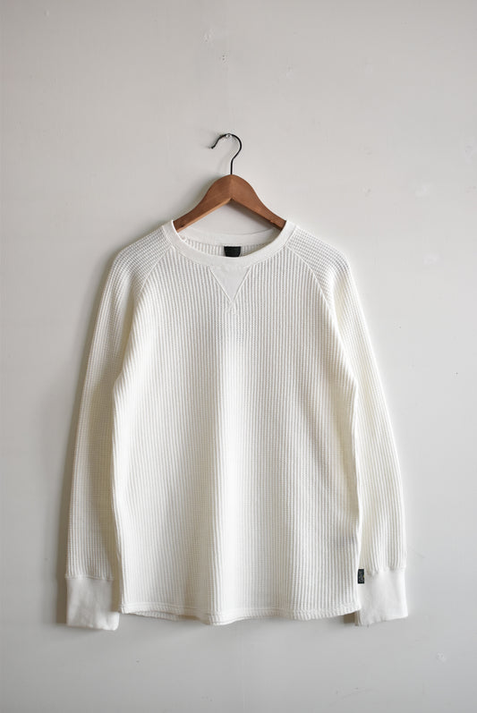 「GOHEMP」hemp waffle crew -natural-