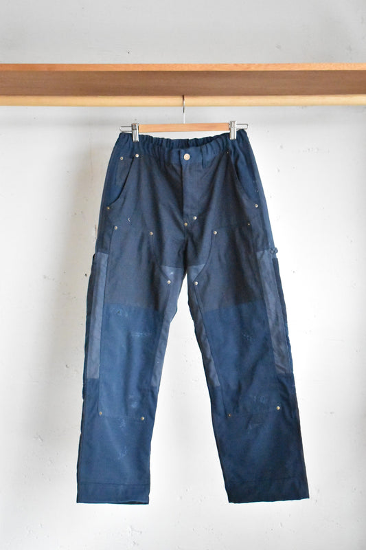 「nasngwam」damage double knee pants -sizeM-