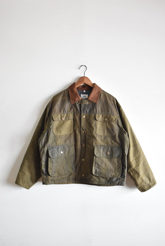 「Yoused」oiled classic warden jacket -olive mix-