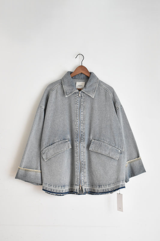 「hunch」denim w-zip over blouson