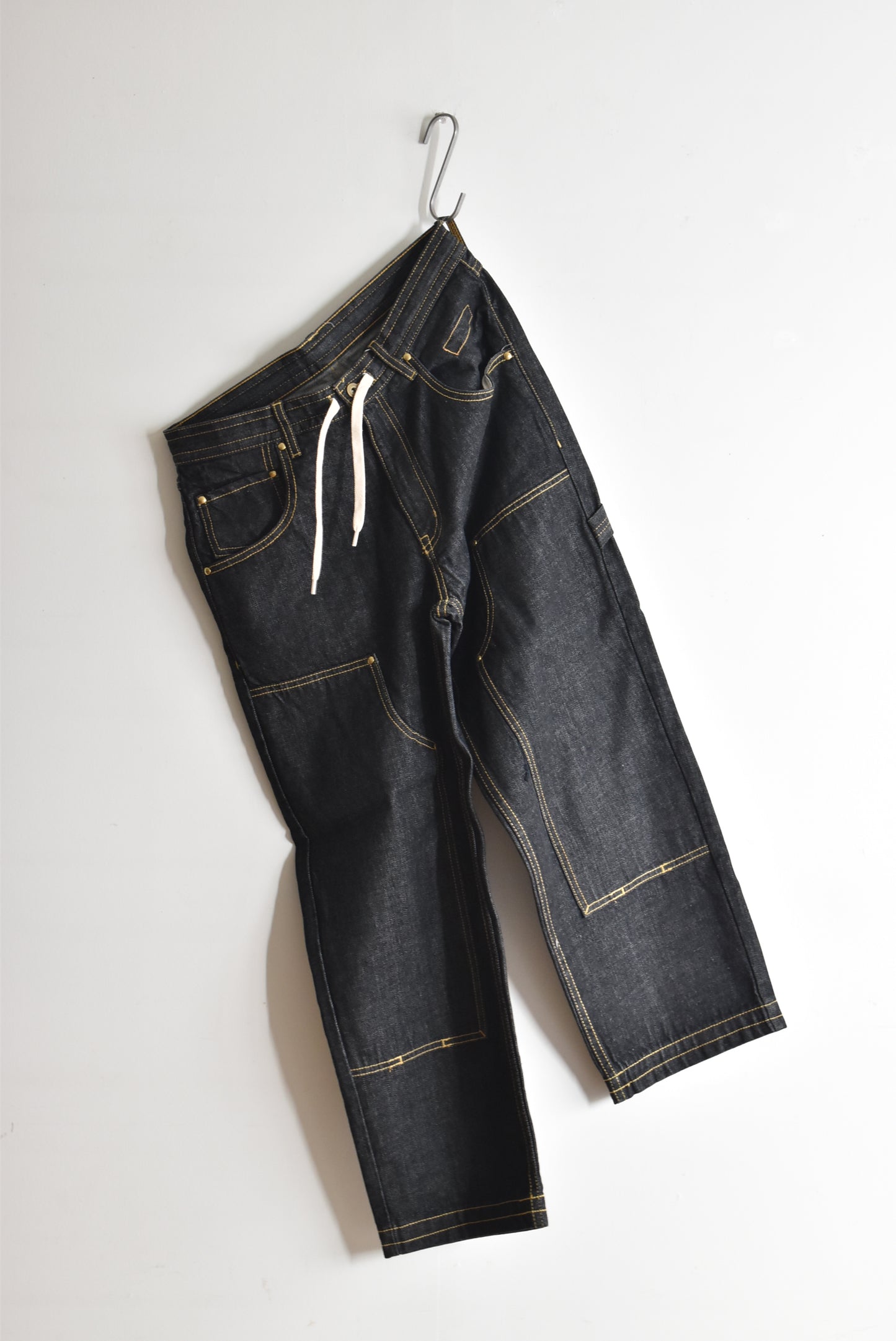 「common education」double knee painter pants