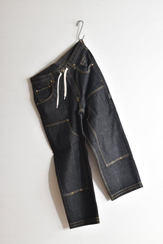 「common education」double knee painter pants