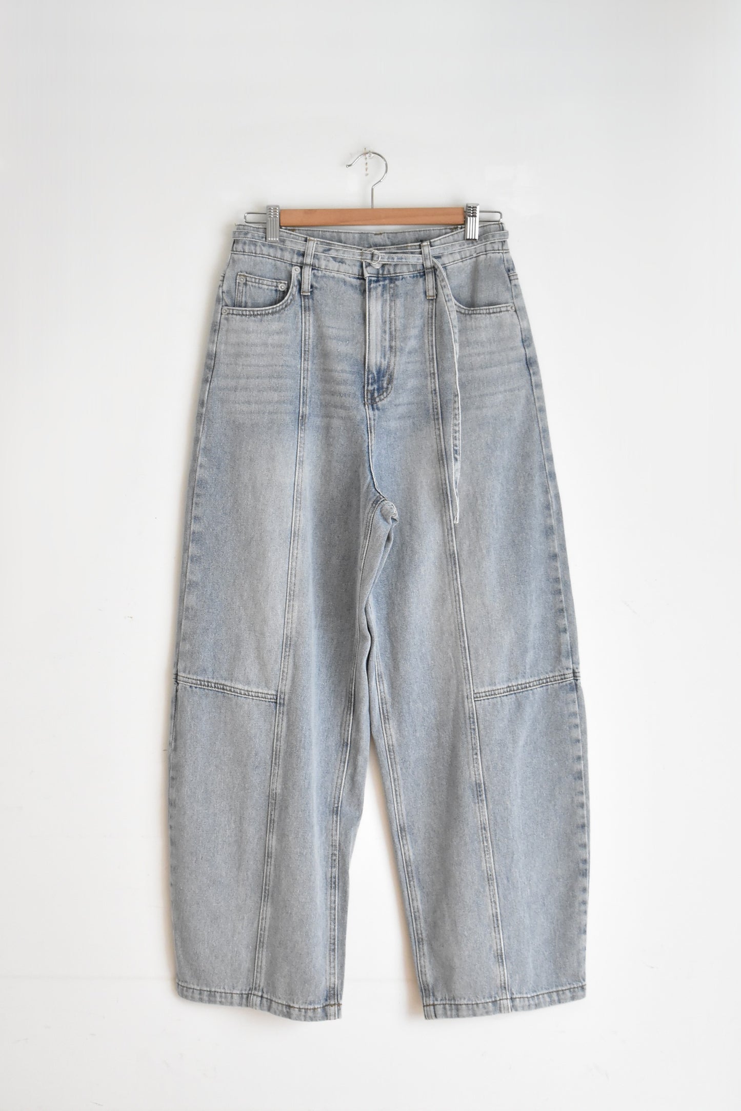 「hunch」denim barrel pants -hard wash-