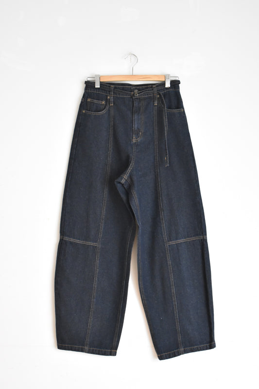 「hunch」denim barrel pants -one wash-