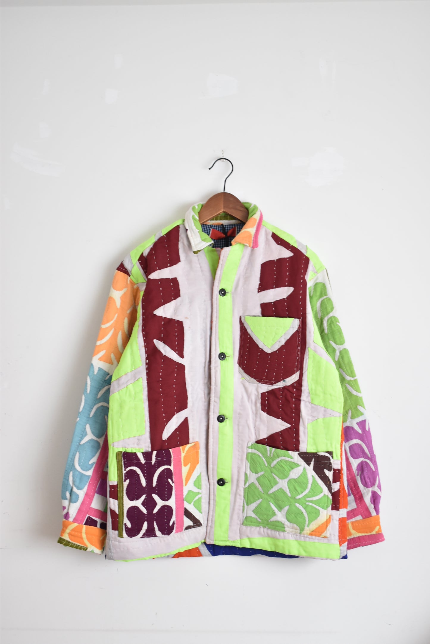 「leh」rally quilt shirts jacket -sizeS-