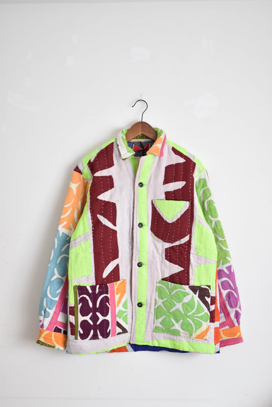 「leh」rally quilt shirts jacket -sizeS-