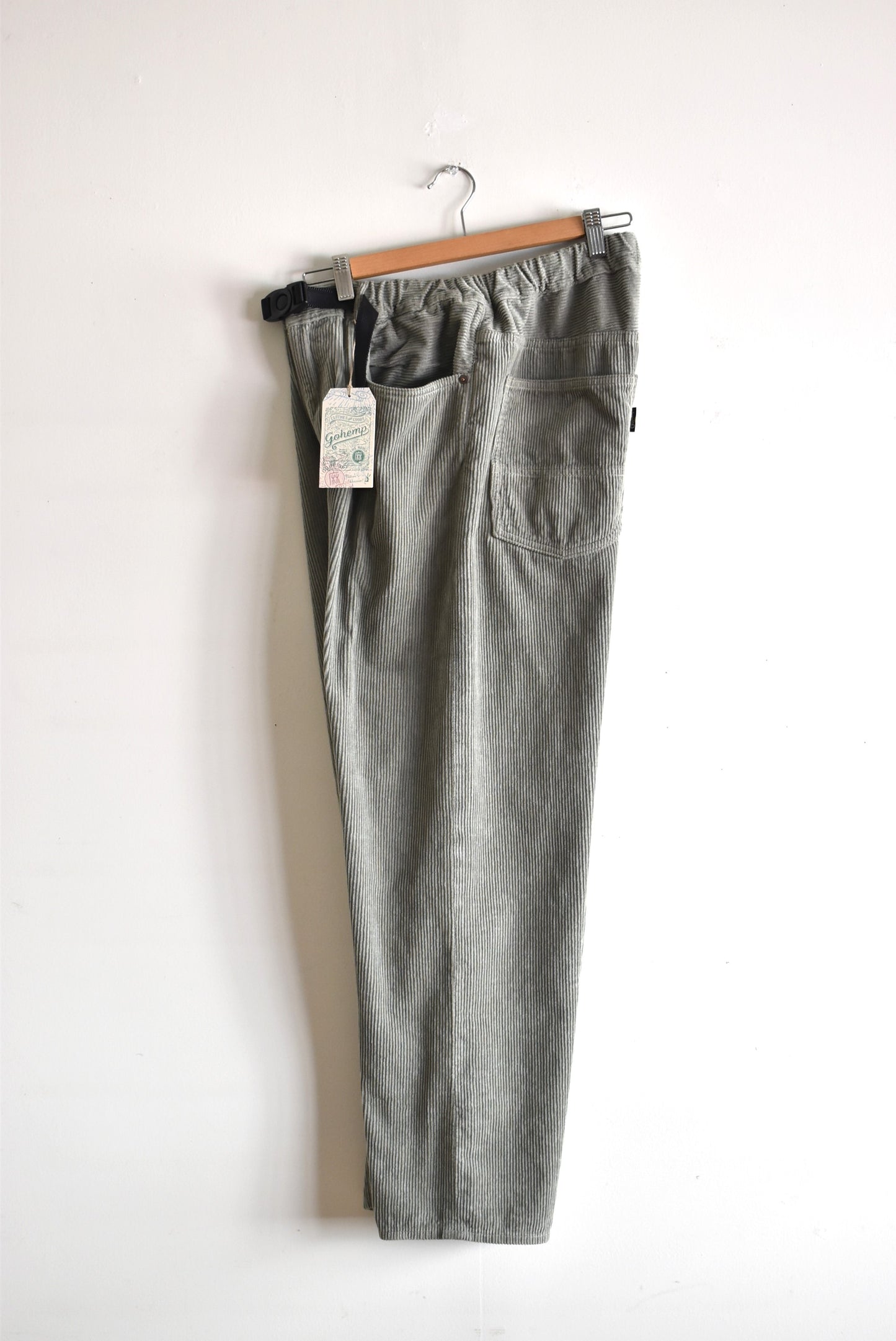 「GOHEMP」easy 5pk pants corduroy -lt.olive-