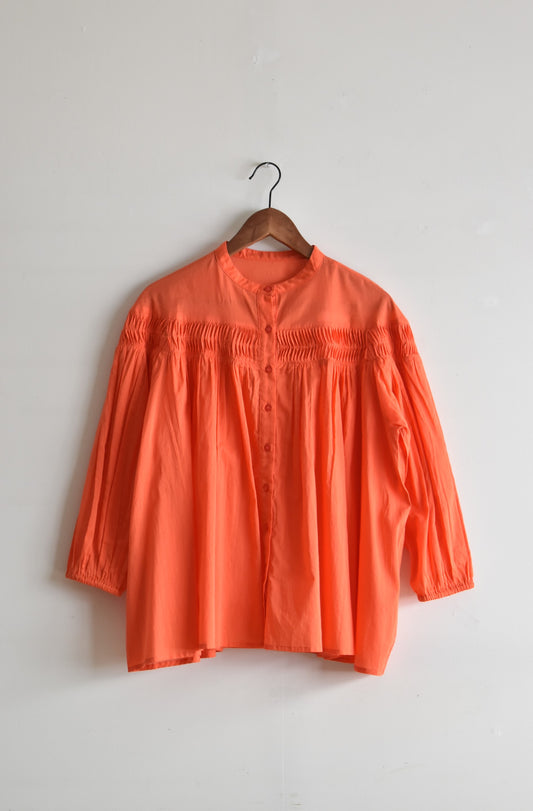 「noia」pin tuck blouse -orange-(women)